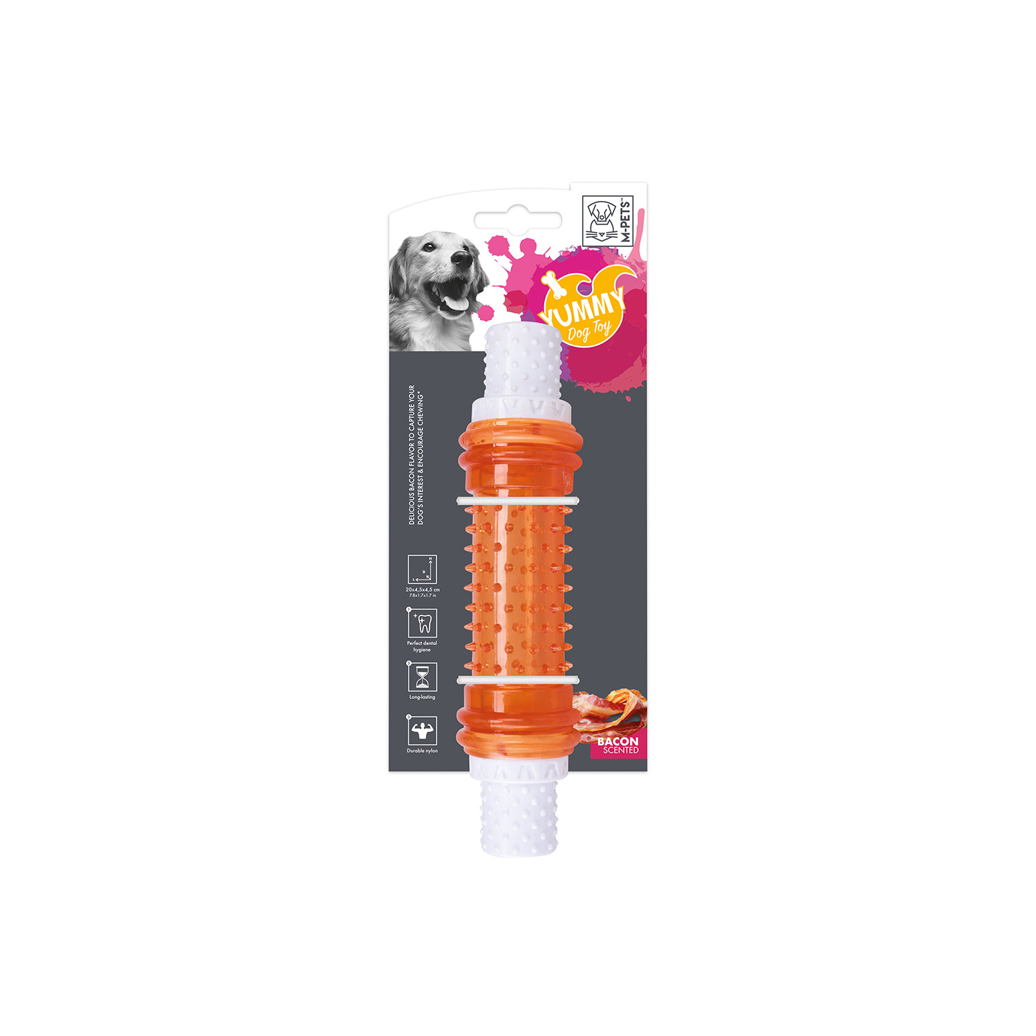 M-PETS YUMMY STICK ET AROMALI KAUÇUK KÖPEK OYUNCAĞI