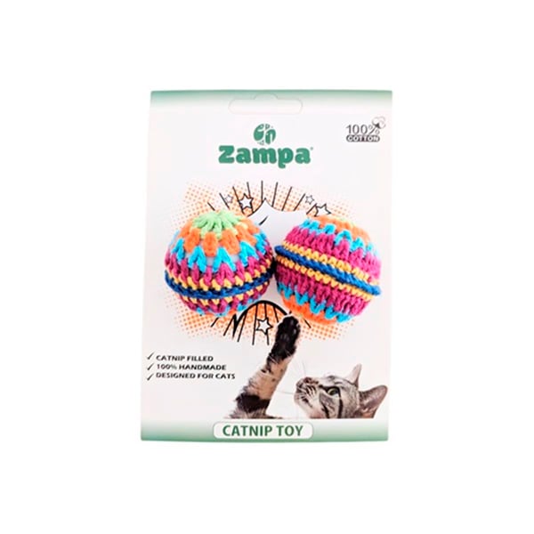 İKİLİ ZİLLİ ÖRGÜ TOP KEDİ OYUNCAĞI