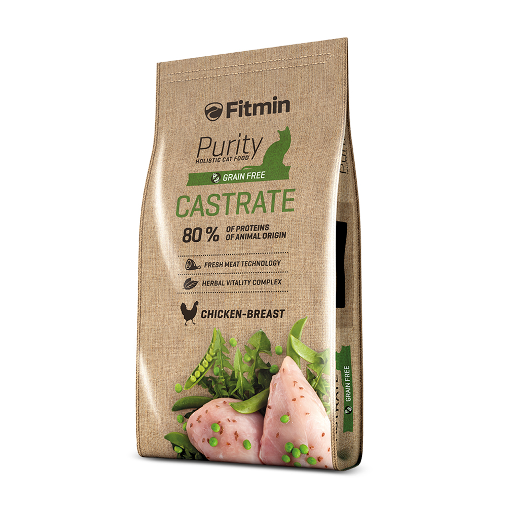 FİTMİN PURITY CASTRATE TAZE TAVUK ETLİ KISIR KEDİ MAMASI 10 KG