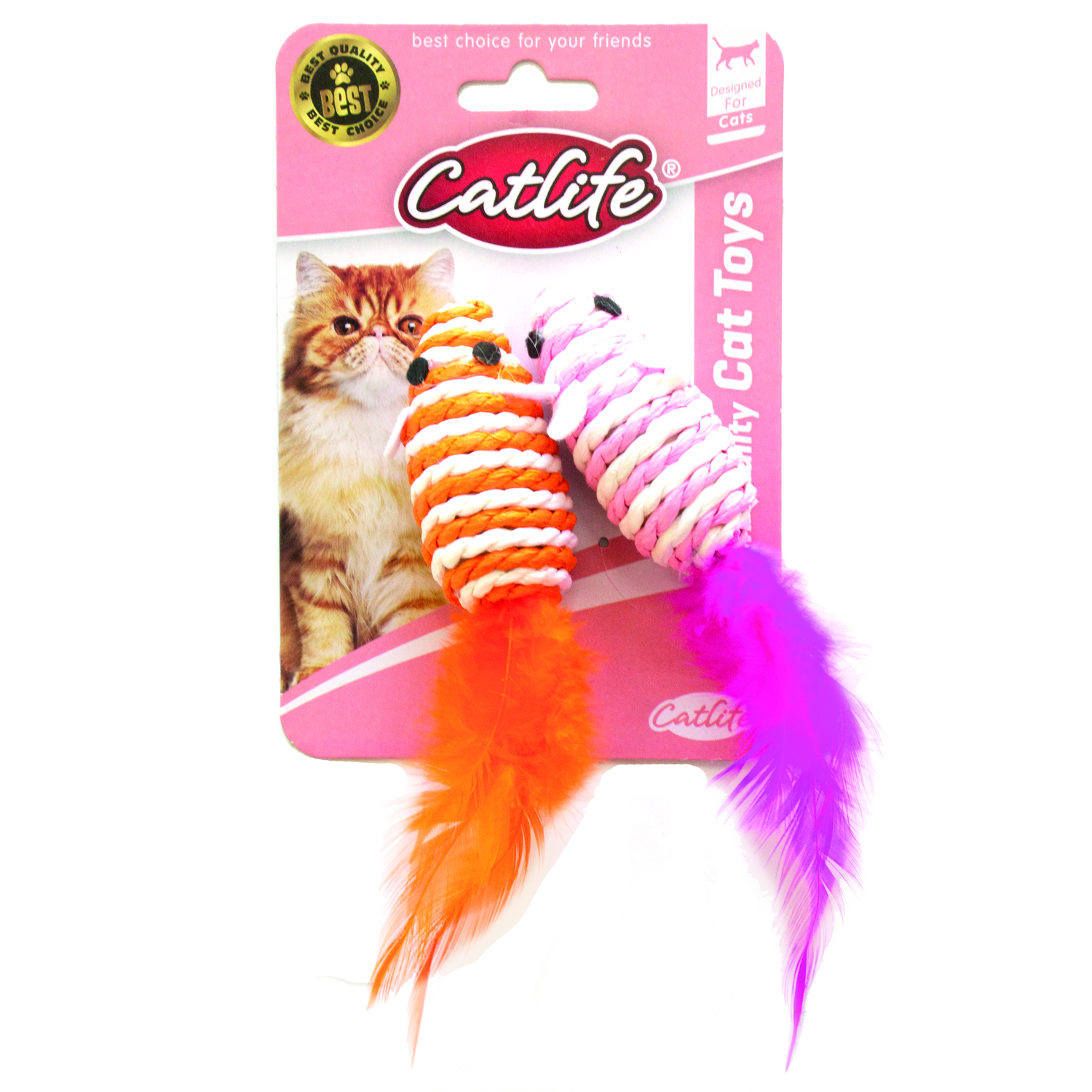CATLİFE KEDİLER İÇİN RENKLİ FARE 2Lİ