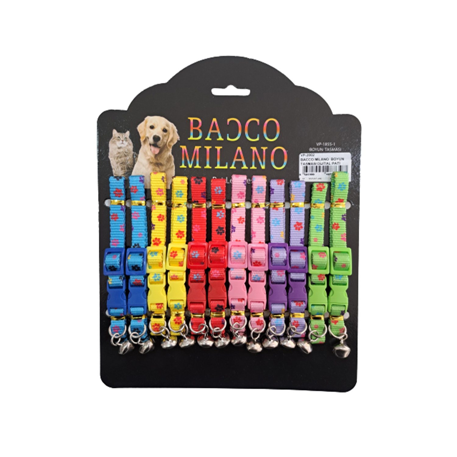 BACCO MİLANO BOYUN TASMASI DİJİTAL PATİ DESEN 12'Lİ