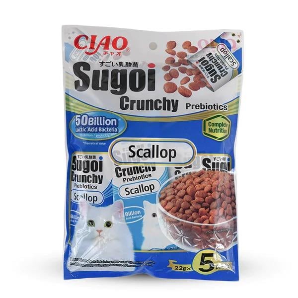 CİAO SUGOİ CRUNCHY DENİZ TARAKLI PREBİOTİK KEDİ MAMASI 22 GR X 5 PAKET (110 GR)