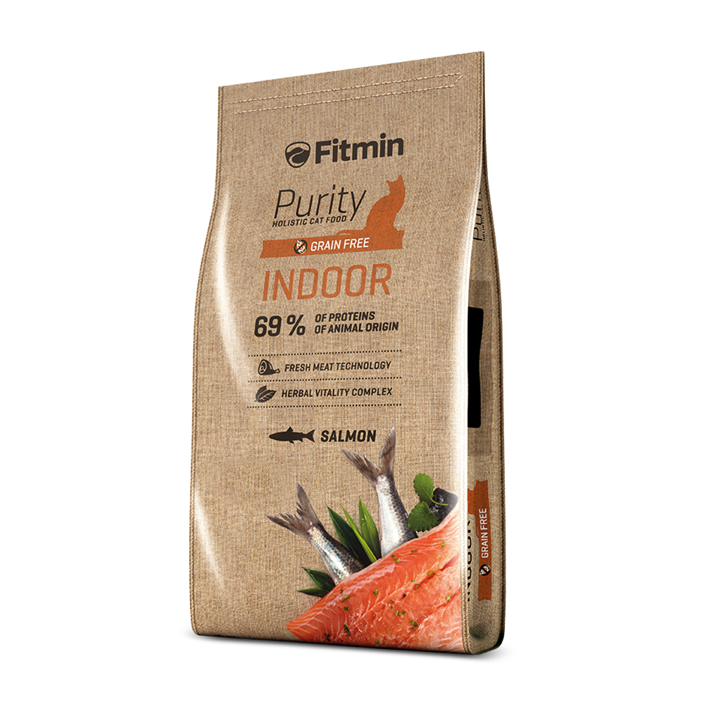 FİTMİN PURITY İNDOOR TAZE SOMON ETLİ YETİŞKİN KEDİ MAMASI 10 KG