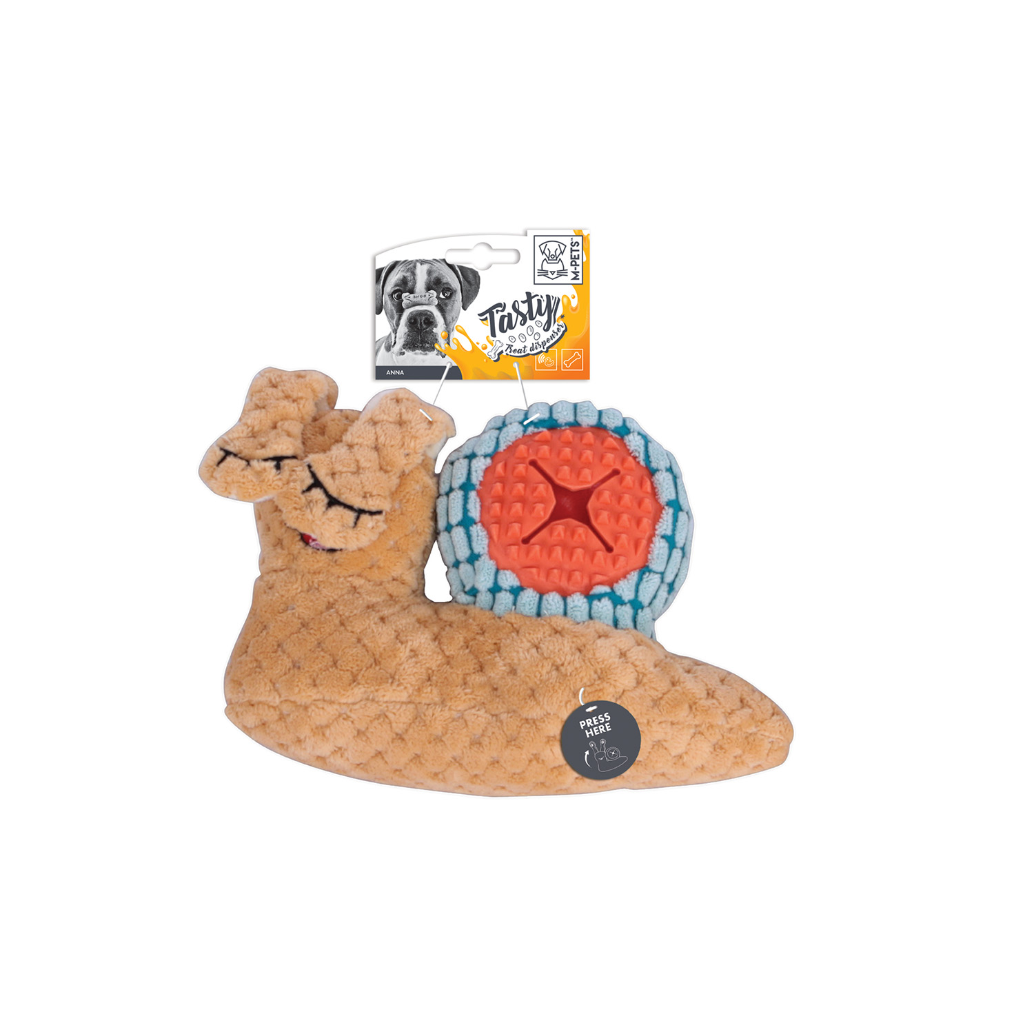 M-PETS SNAIL ANNA ÖDÜL HAZNELİ PELUŞ OYUNCAK