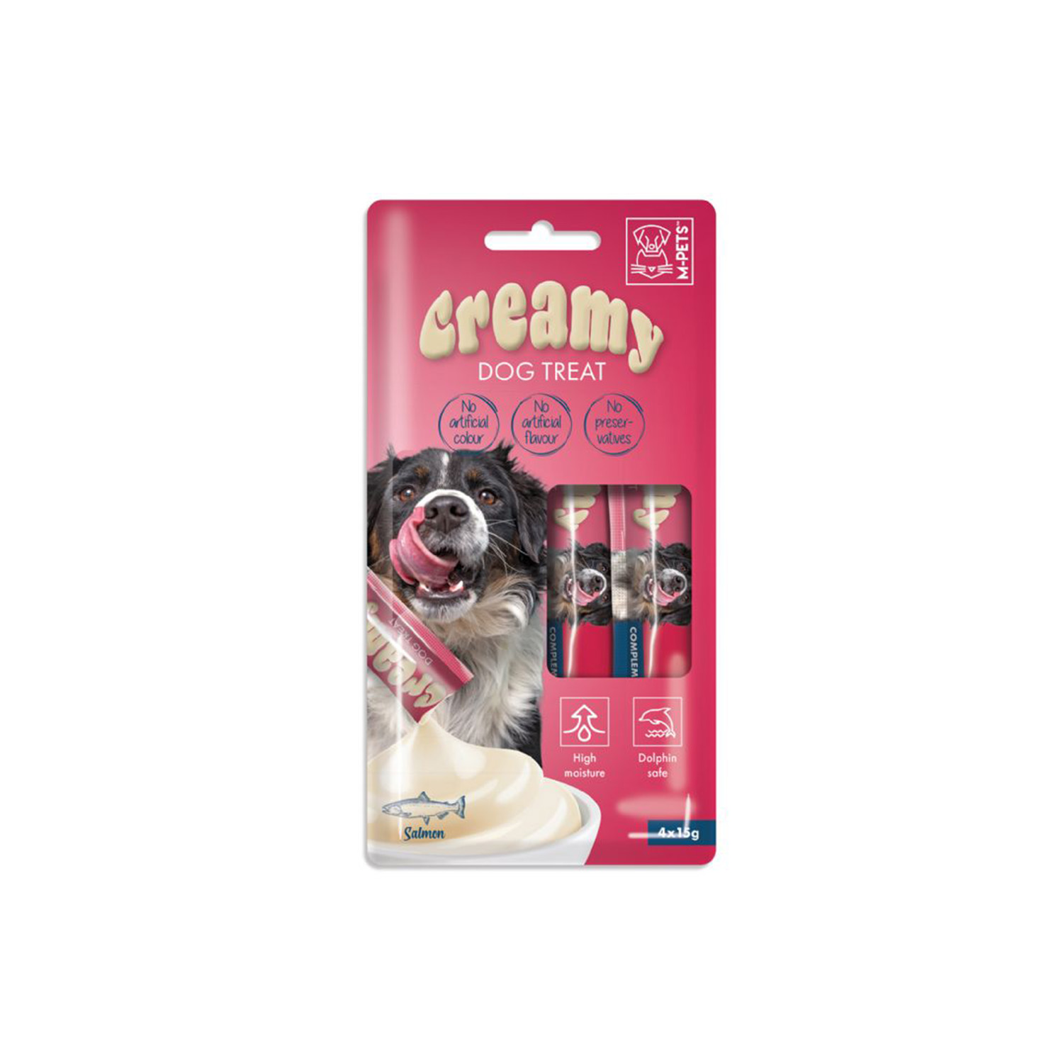 M-PETS 699 CREAMY SOMON BALIKLI KÖPEK ÖDÜLÜ 4X15GR*10