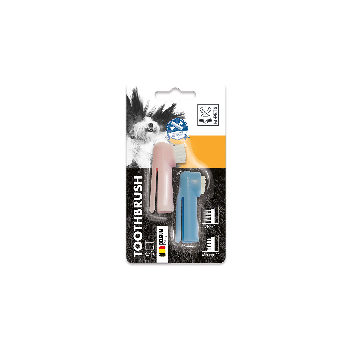 M-PETS TOOTHBRUSH PARMAK DİŞ FIRÇASI 2Lİ