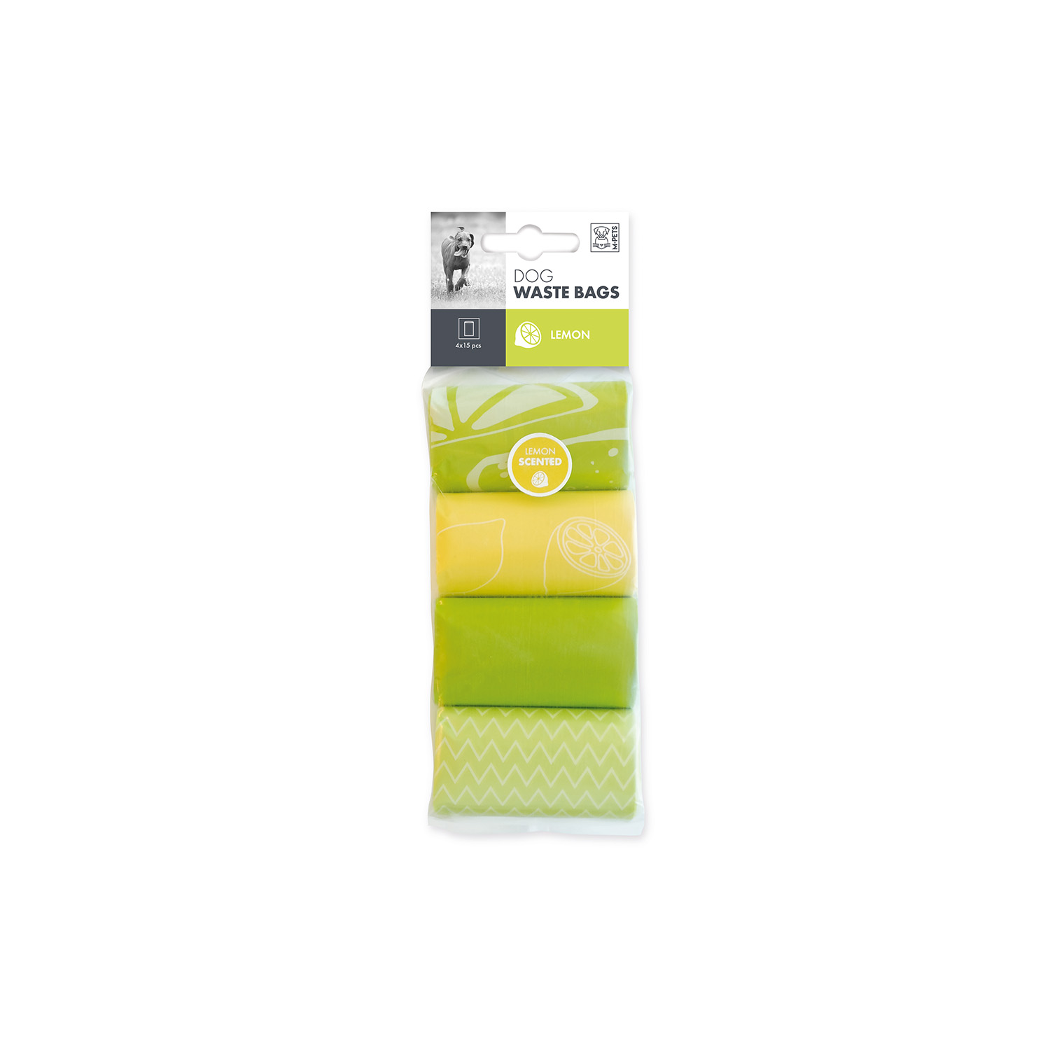 M-PETS DIŞKI TOPLAMA POŞETİ LİMON KOKULU 4X15PCS