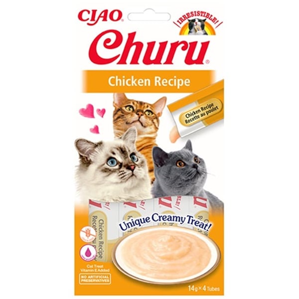 CİAO CHURU CREAM TAVUKLU KEDİ ÖDÜL KREMASI 4 X 14 GR*12