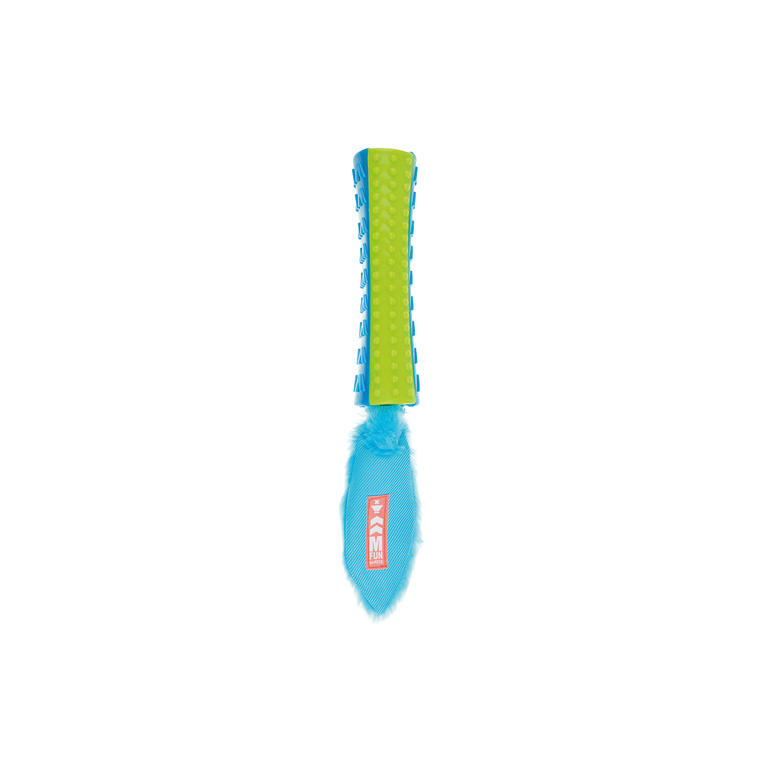 M-PETS ON/OFF FUNSTY KÖPEKLER İÇİN KAUÇUK OYUNCAK BLUE/GREEN