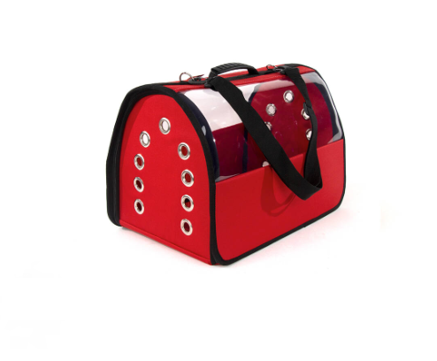 FLYBAG ŞEFFAF ÇANTA BÜYÜK BOY KIRMIZI 30x30x49 CM