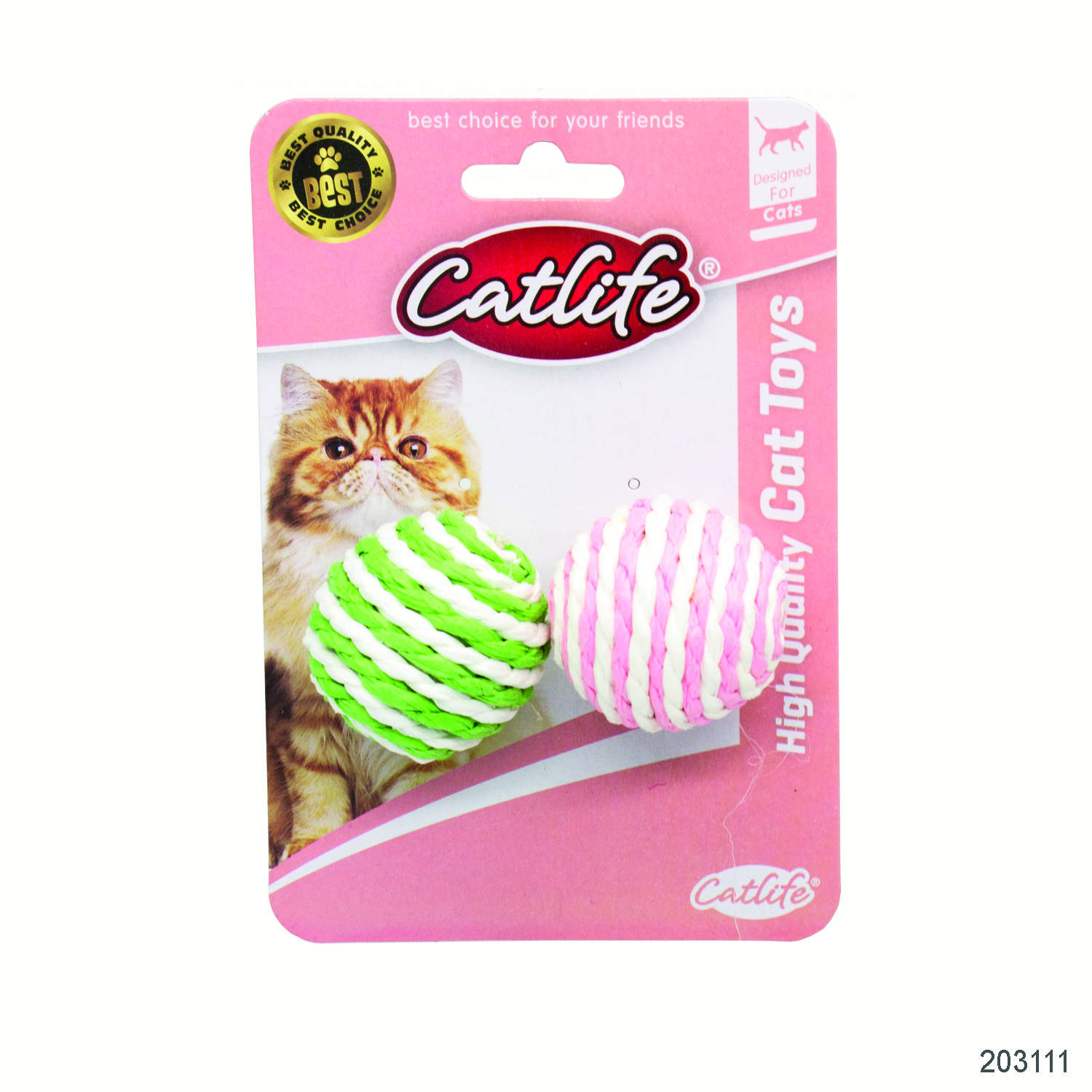 CATLİFE KEDİLER İÇİN 2Lİ RENKLİ TOP OYUNCAK