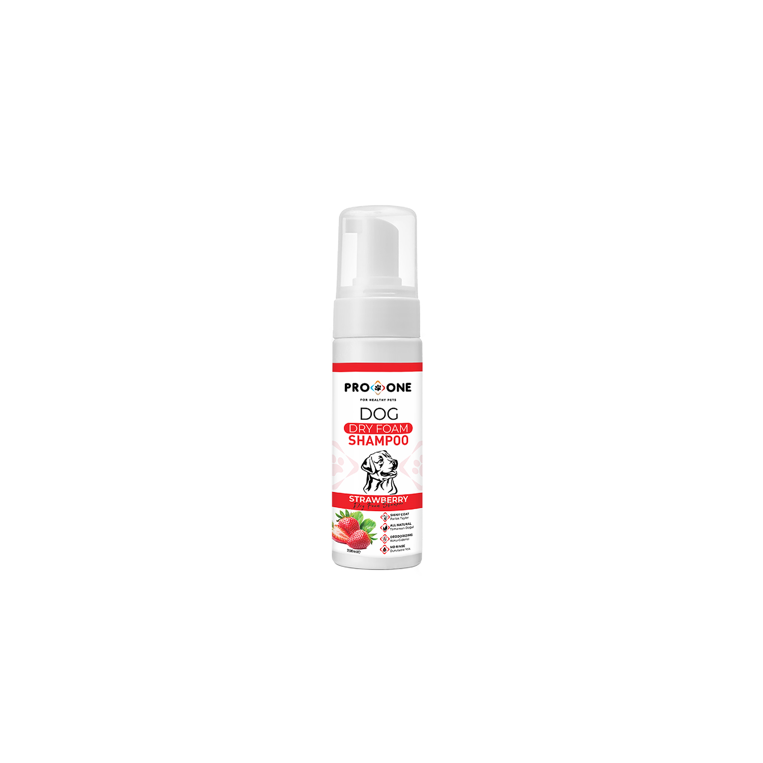 PROONE FELINE - CANIN KÖPÜK ŞAMPUAN STRAWBERY 200 ML*6