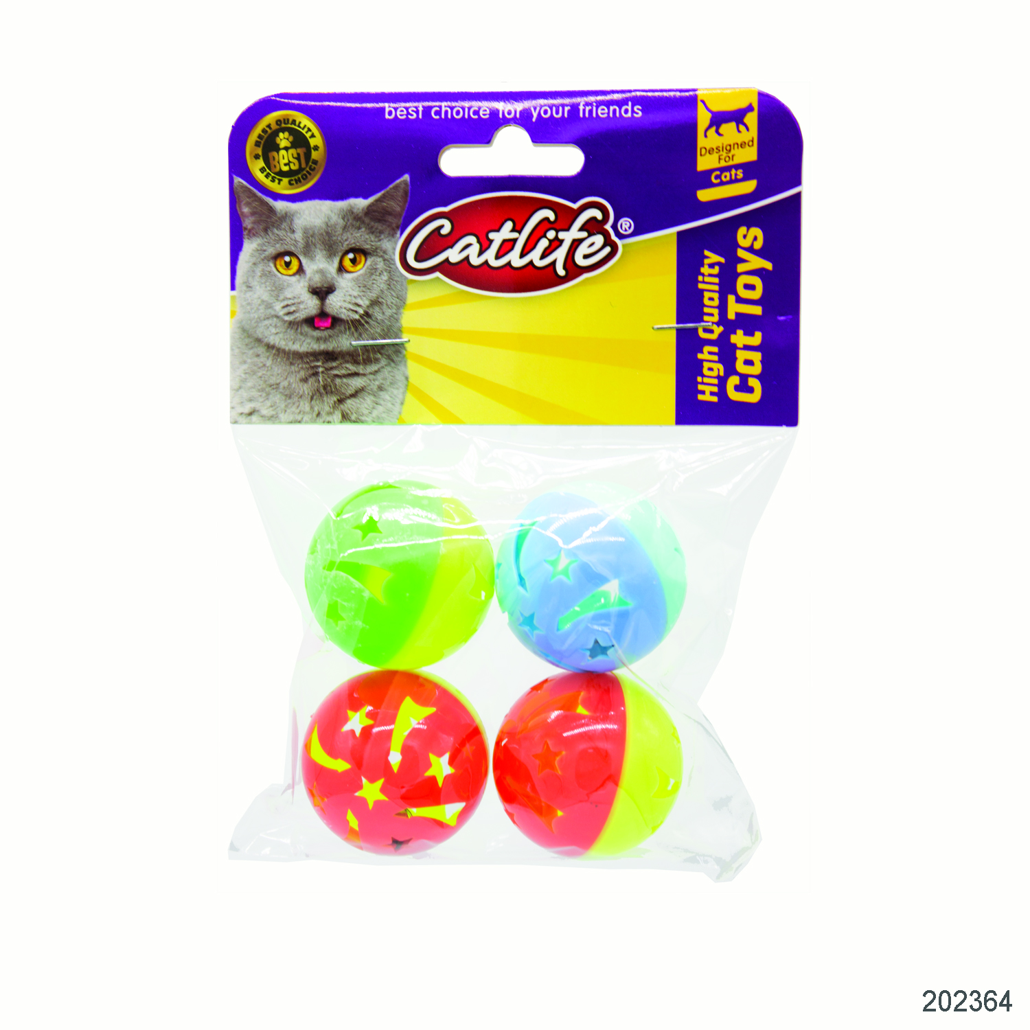 CATLİFE ZİLLİ KEDİ OYUNCAĞI 4LÜ PAKET