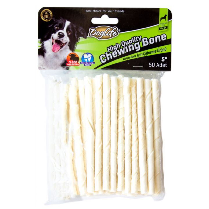 DOGLİFE BURGU ÇUBUK WHİTE 5-6GR/AD. 50Lİ