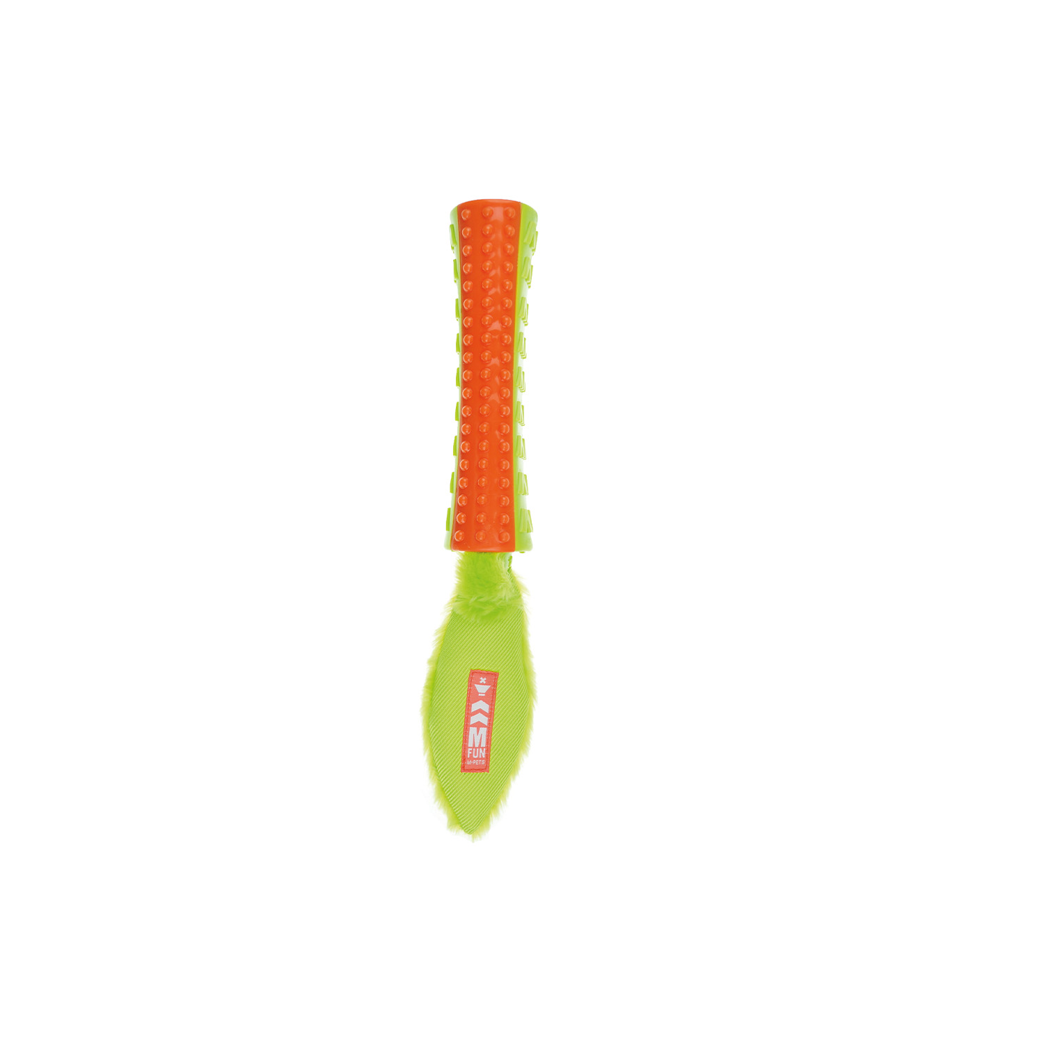 M-PETS ON/OFF FUNSTY KÖPEKLER İÇİN KAUÇUK OYUNCAK ORANGE/GREEN