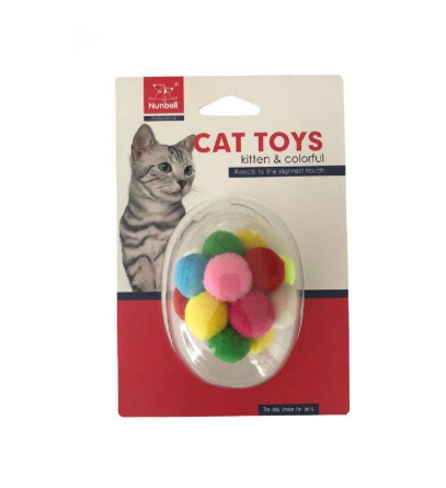 NUNBELL KEDİ OYUNCAGI GÖKKUŞAGI TOP