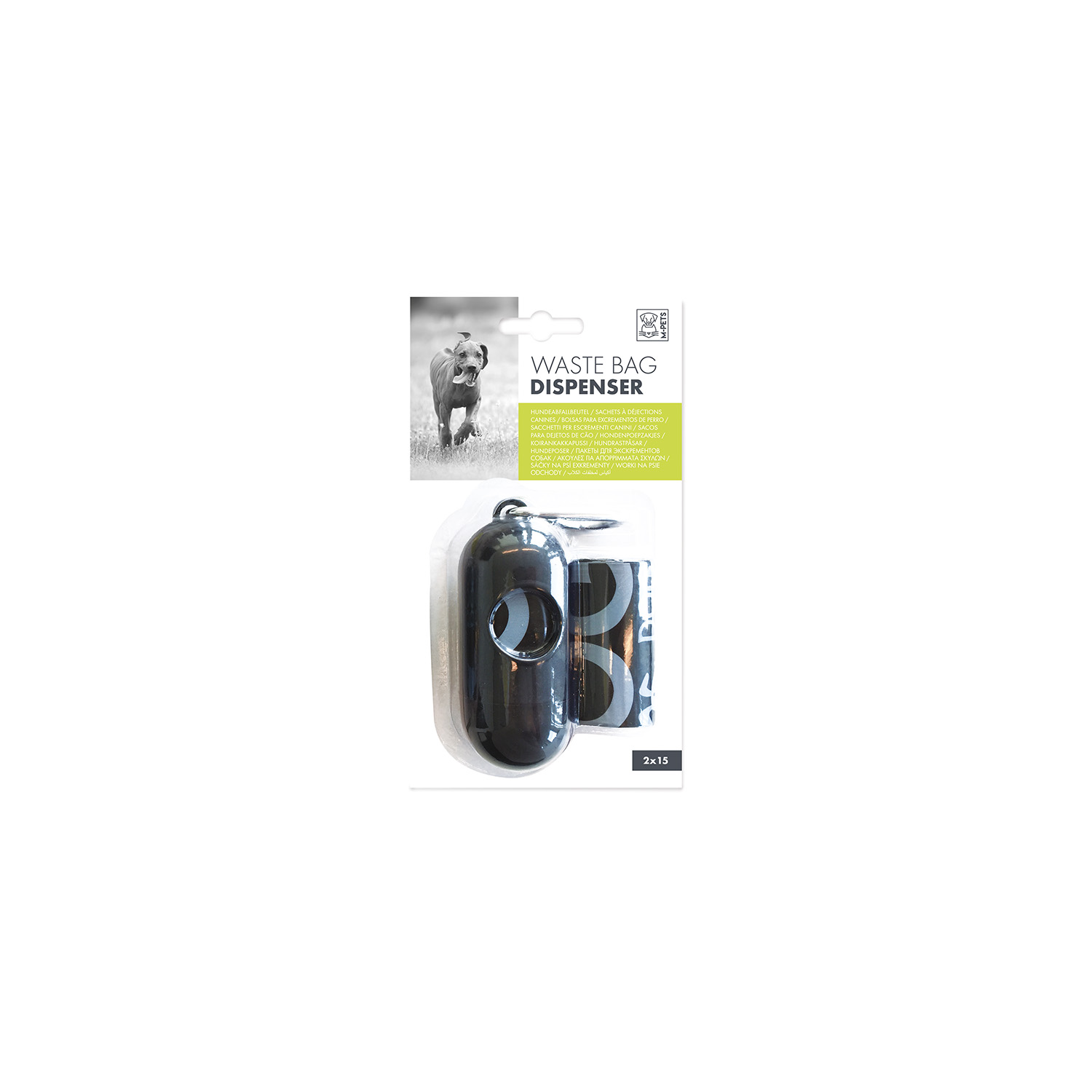 M-PETS WASTE BAG DISPENSER DIŞKI TOPLAMA SETİ 2X15