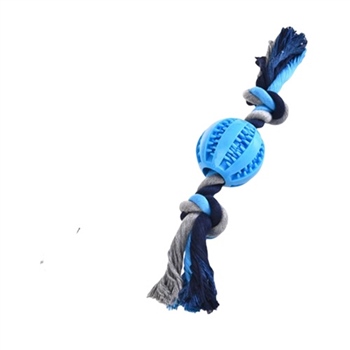 DENTAL TOPLU DİŞ İPİ KÖPEK OYUNCAĞI, MAVİ 28 CM